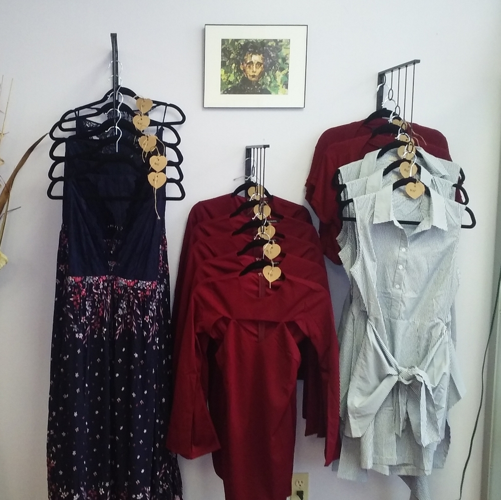 Banjul Burgundy cocktail dress - Picture 5 of 10